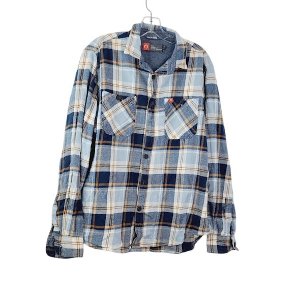 The American Outdoorsmen Men's Multicolor Plaid Button-Front Shirt Size XL - Picture 1 of 8